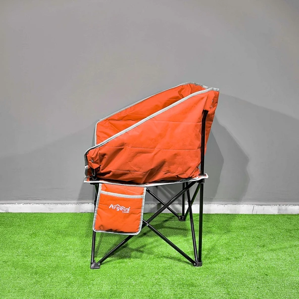Argeus Balcony Comfort Katlanabilir Kamp Sandalyesi Turuncu - Resim 4