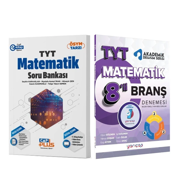 Çap TYT Matematik Soru Bankası ve Yarıçap Deneme Seti 2 Kitap ürün görseli 1