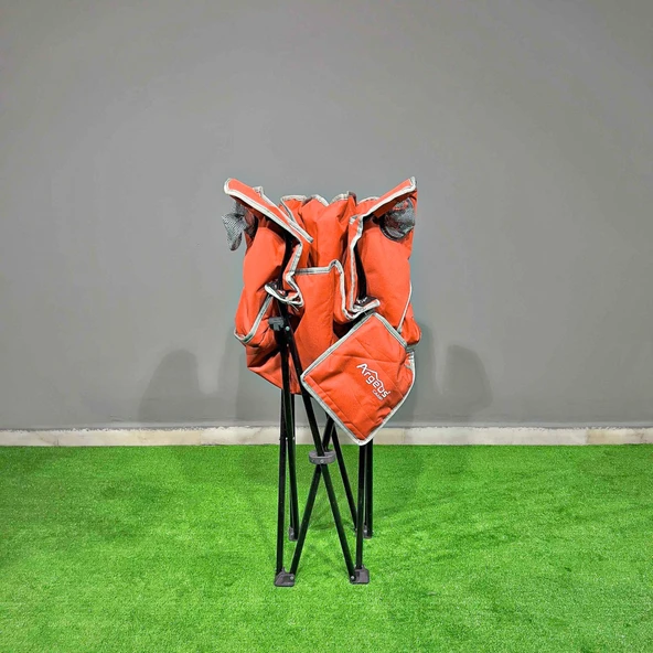 Argeus Nevgrande Comfort Katlanabilir Kamp Sandalyesi Turuncu - Resim 7