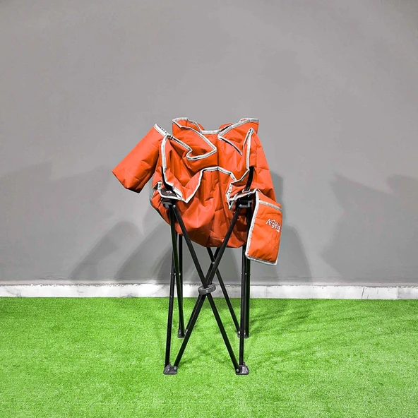 Argeus Balcony Comfort Katlanabilir Kamp Sandalyesi Turuncu - Resim 7