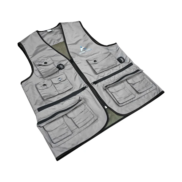 Action Çok Cepli Tactical Avcı Yeleği Gri - 8