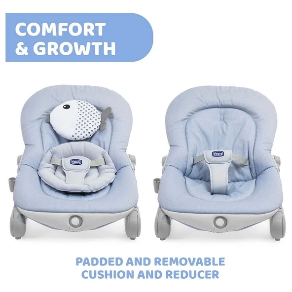 Chicco Balloon Bouncer Ev Tipi Titreşimli Ana Kucağı - Mavi - Resim 6