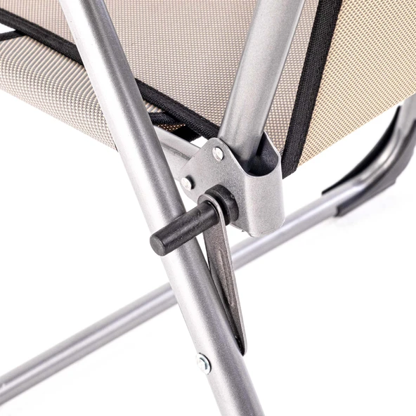 Katlanabilir Piknik ve Kamp Sandalyesi - Bardaklıklı - Rock - Kestane (A-22)- 140KG Taşıma - Resim 7