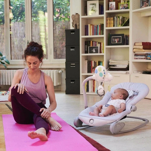 Chicco Balloon Bouncer Ev Tipi Titreşimli Ana Kucağı - Mavi - Resim 3