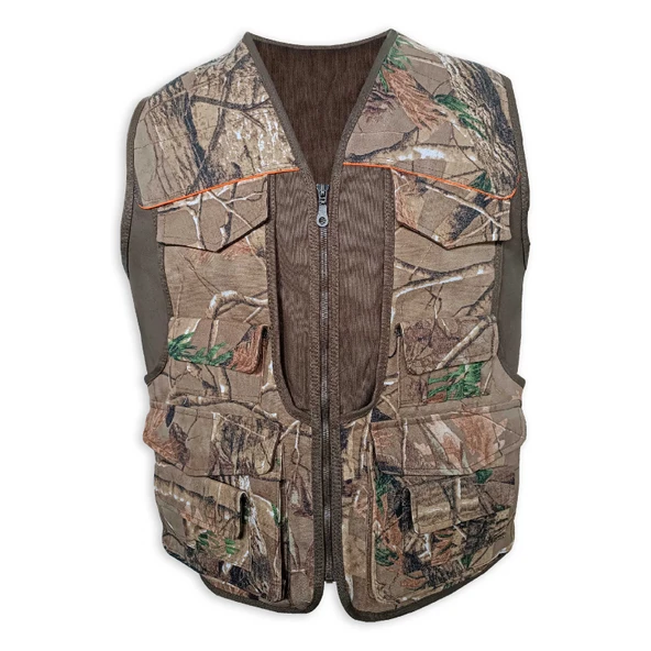Savex Kahve Meşe Desen Avcı Yeleği (27168) - 2