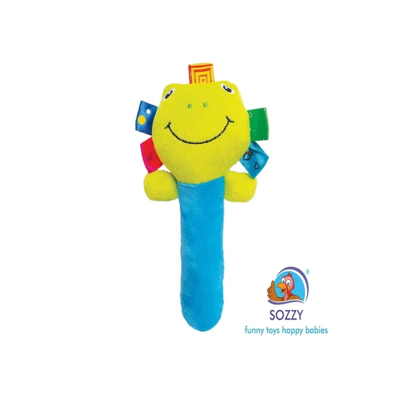 Sozzy Toys Çıngıraklı Sıksık Kurbağa - SZY161