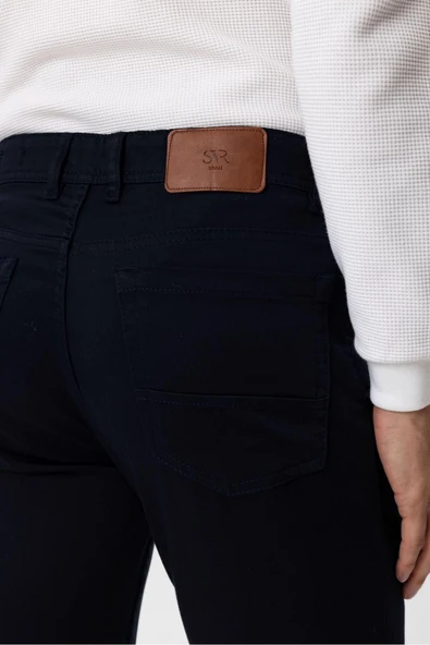 Slim 5 Cep Kalıp Düz Pantolon - 4