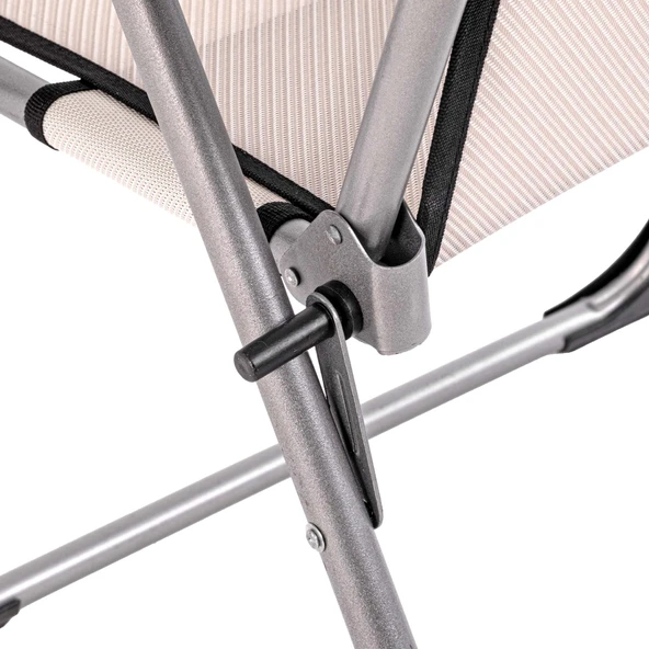 Katlanabilir Piknik ve Kamp Sandalyesi - Bardaklıklı - Rock - Bozkır (A-21-R11)- 140KG Taşıma - Resim 6