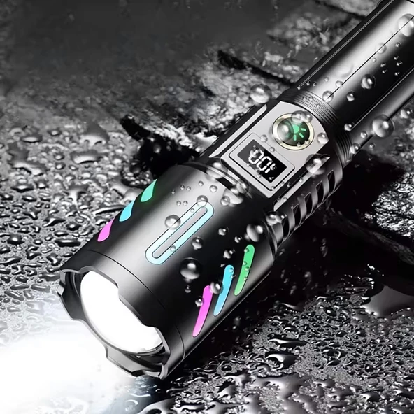 Wison 20W Fosforlu Şarjlı Metal El Feneri  (WS-9944) - 4