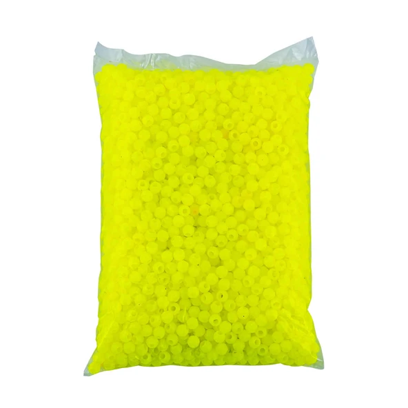 Yüzen Sazan Boncuğu - 10 MM - Neon Yeşili (1 KG) - 2