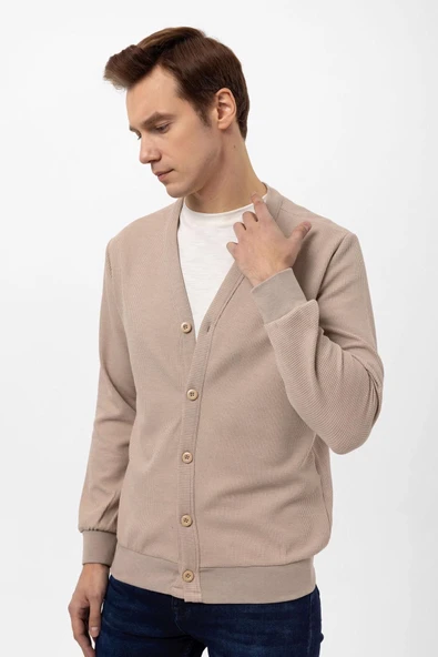 Regular Kalıp Kapitone Hırka - 2