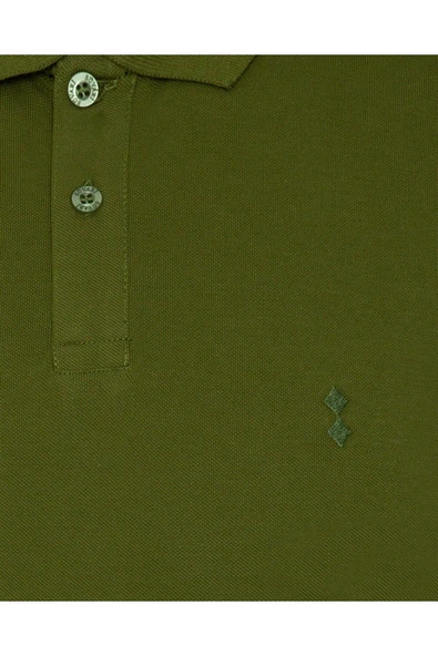 Süvari %100 Pamuk Dar Kesim Polo Yaka Siyah Erkek Tişört - 6