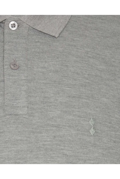 Süvari %100 Pamuk Dar Kesim Polo Yaka Siyah Erkek Tişört - 8