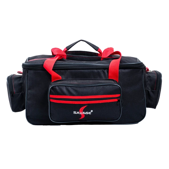 Çok Amaçlı Malzeme Çantası - Büyük - Siyah - 35021 - Balıkçı Çantası - Seyahat Çantası - Resim 3