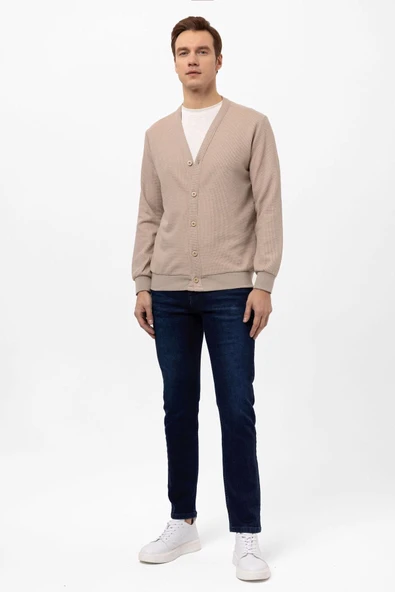 Regular Kalıp Kapitone Hırka - 5