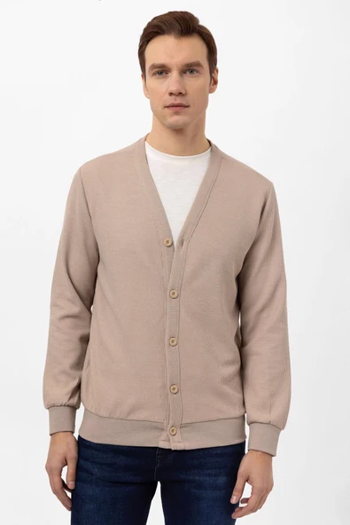 Regular Kalıp Kapitone Hırka