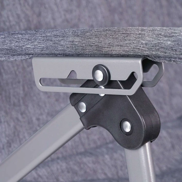 Trono 3 Katlanabilir Kamp Sandalyesi - Orcamp - Kademeli - Gri - Resim 6