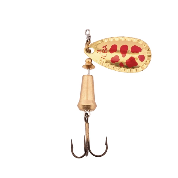 Alabalık Turna Döner Olta Kaşık - Ilba Spark Eco 95OR3 - Altın/Kırmızı - No:3 - Resim 2