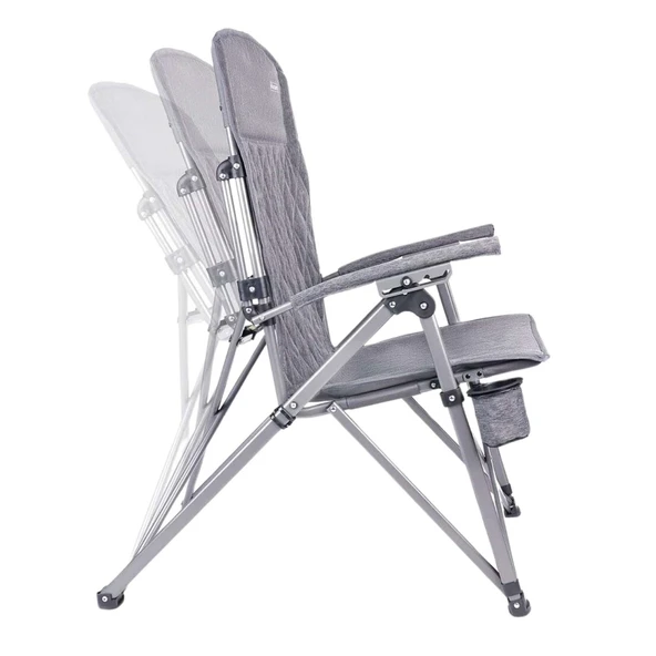 Trono 3 Katlanabilir Kamp Sandalyesi - Orcamp - Kademeli - Gri - Resim 5