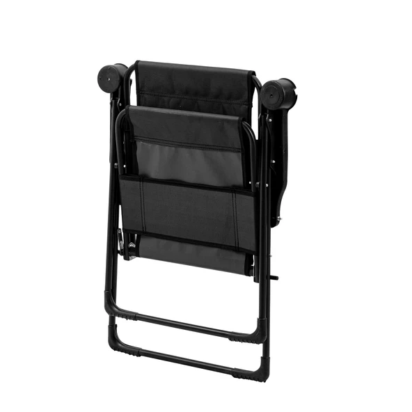 Katlanabilir Kamp Sandalyesi - Rest - Bardaklıklı - Argeus - Siyah - Resim 4
