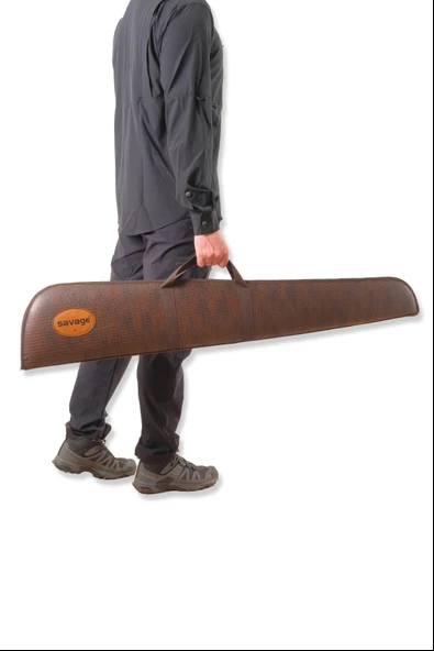 Lüks Tüfek Kılıfı - Savage - Kahve Yılan - 66 Namlu - 6