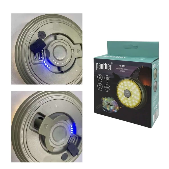Panther USB Şarjlı Kamp Lambası PT-390 - 2