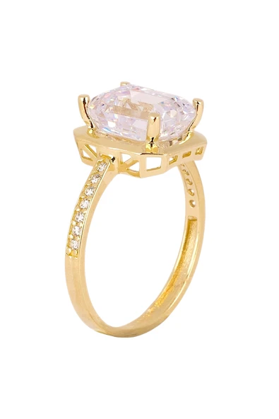 Cigold Taşlı Yüzük 14 Ayar Altın 2.57 Gr OA-K21401028954