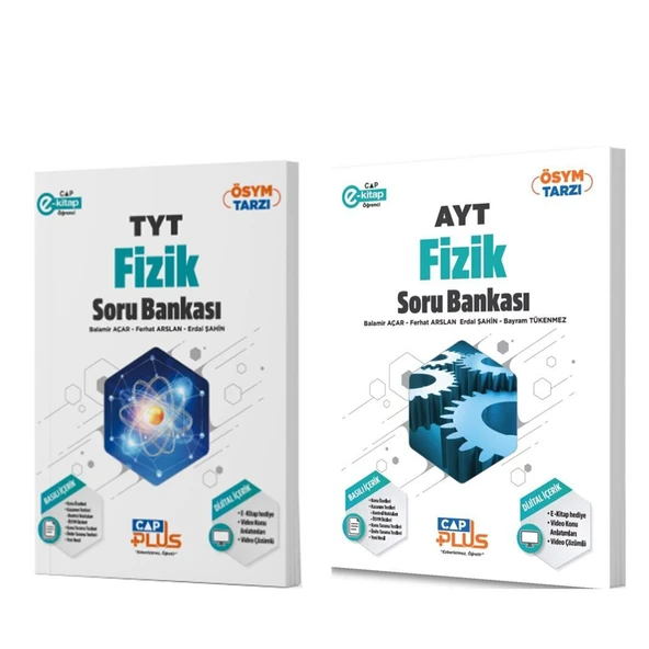 Çap Yayınları TYT ve AYT Fizik Soru Bankası Seti 2 Kitap