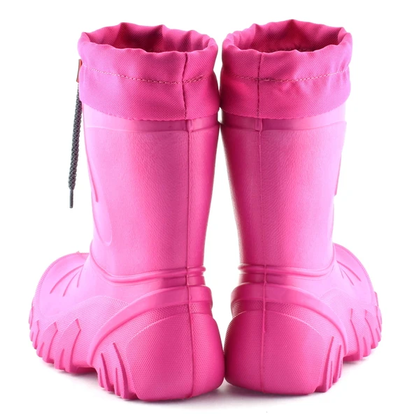 Lemigo Grizzly Eva Çocuk Kürklü Pembe Yağmur Çizmesi (835) - Resim 5