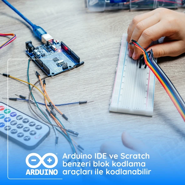 Arduino Uyumlu Robotik Kodlama Seti 124 Pcs (Kutulu ve E-Kitaplı) - Resim 3