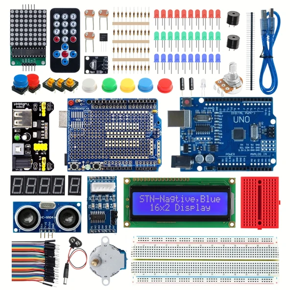 Arduino Uyumlu Robotik Kodlama Seti 145 Pcs (Kutulu ve E-Kitaplı)