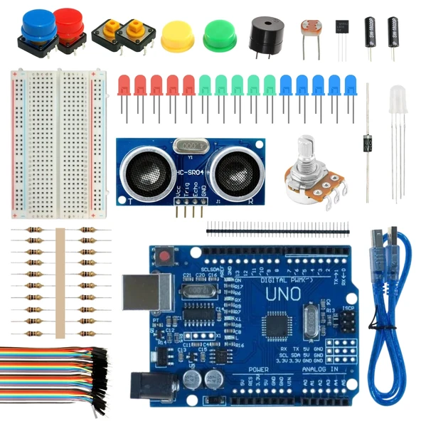 Arduino Uyumlu Robotik Kodlama Seti EK3 (Kutulu ve E-Kitaplı)