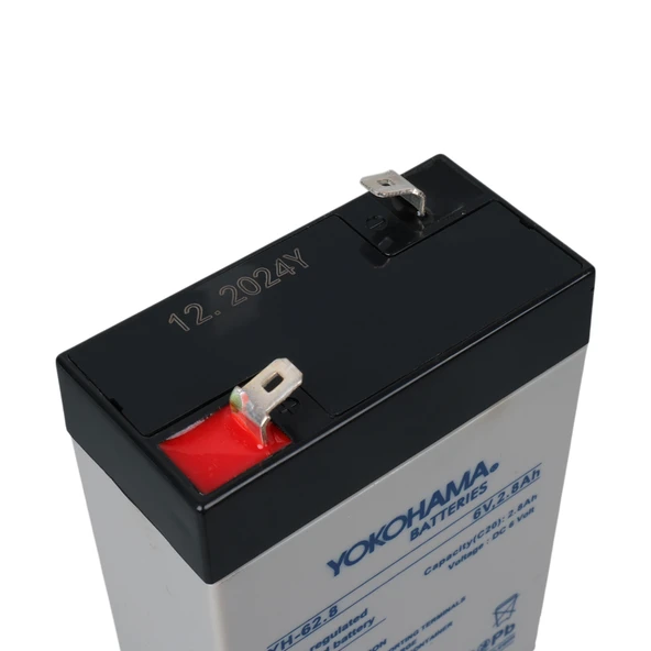 YOKOHAMA YH-62.8 6 VOLT - 2.8 AMPER DİK AKÜ (66 X 33 X 97 MM) - 4