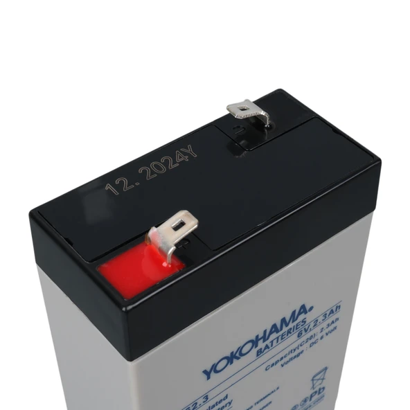 YOKOHAMA YH-62.3 6 VOLT - 2.3 AMPER AKÜ (101 X 66 X 33 MM) - 4