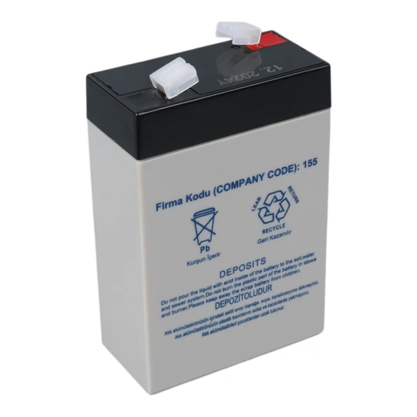 YOKOHAMA YH-62.8 6 VOLT - 2.8 AMPER DİK AKÜ (66 X 33 X 97 MM) - 2