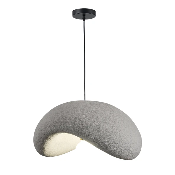 Apliqa Voliny Büyük Gri Beton Modern Sarkıt Oturma Odası Salon Sarkıt Avize - Resim 4