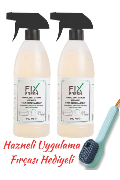 fixfresh Koltuk Kumaş Ayakkabı Giysi Çamaşır Leke Çıkarıcı Temizleyici Sprey 800 Ml Ikili Set