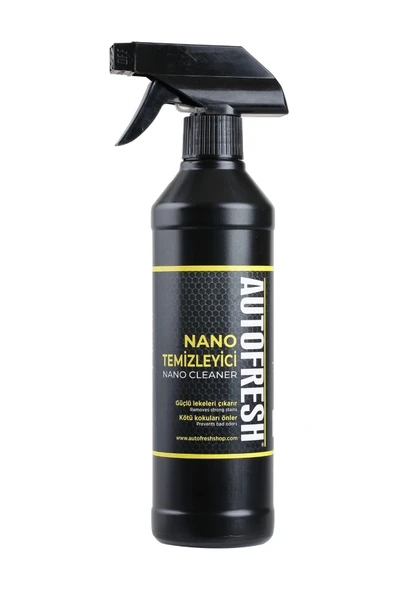 AutoFresh NANO TEMİZLEYİCİ 500 ML SET GÜÇLÜ ETKİ MİKROFİBER BEZ VE HAZNELİ FIRÇA - 4