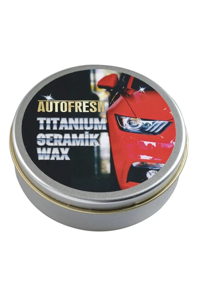 AutoFresh TİTANYUM SERAMİK  Uyumlu  WAX ARAÇ PARLATICI CANUABA WAX 175 GRAM BEZ VE SÜNGER HEDİYELİ