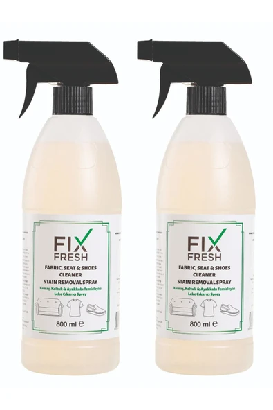 fixfresh Koltuk Kumaş Ayakkabı Giysi Çamaşır Leke Çıkarıcı Temizleyici Sprey 800 Ml Ikili Set - 3
