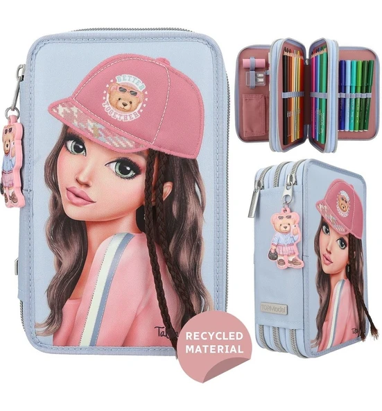 Triple Pencil Case With Application Team Teddy ürün görseli 1