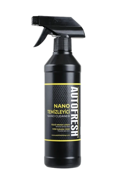 AutoFresh NANO TEMİZLEYİCİ 500 ML SET GÜÇLÜ ETKİ MİKROFİBER BEZ VE HAZNELİ FIRÇA - 2