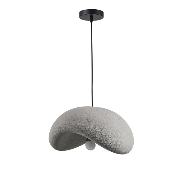 Voliny Tekli Gri Beton Modern Sarkıt Oturma Odası Salon Sarkıt Avize - Resim 3