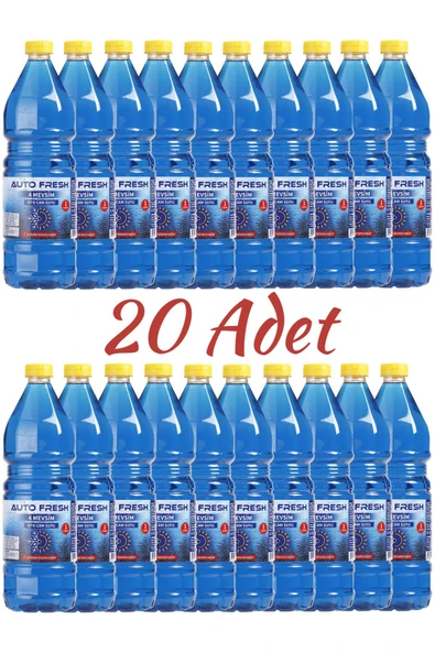 AutoFresh 4 Mevsi̇m Oto Cam Suyu 1 Li̇tre 20 Adet Set -3 Derece