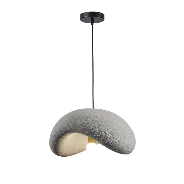 Voliny Tekli Gri Beton Modern Sarkıt Oturma Odası Salon Sarkıt Avize - Resim 4