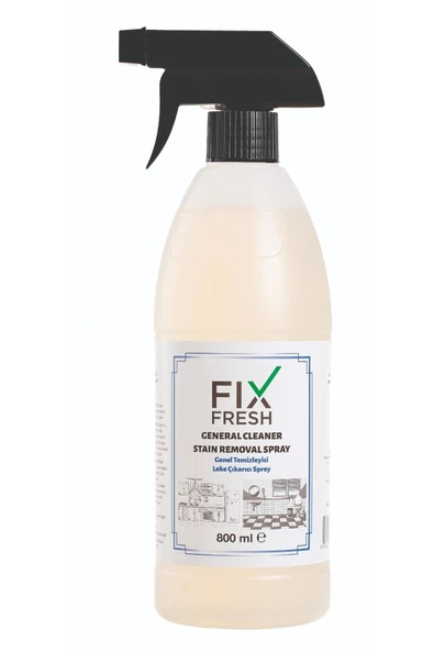fixfresh Genel Temizleyici Leke Çıkarıcı Sprey 800 ml Tüm Islak Zeminler Banyo, Mutfak
