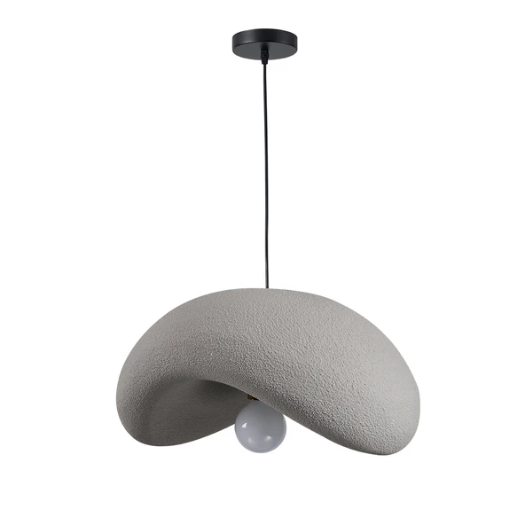 Apliqa Voliny Büyük Gri Beton Modern Sarkıt Oturma Odası Salon Sarkıt Avize - Resim 5