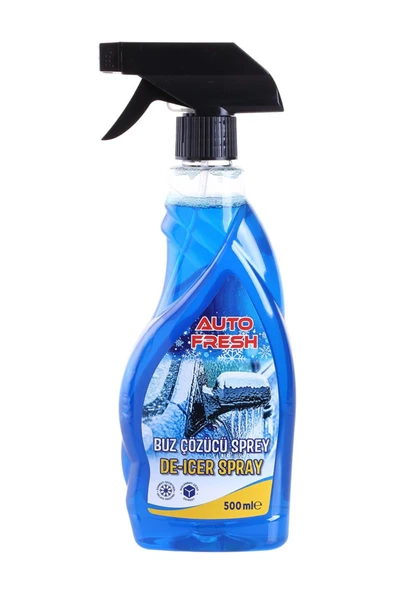 AutoFresh 3'LÜ ARAÇ BUZ ÇÖZÜCÜ SPREY ARABA CAM KAPORTA BUZLANMA ÖNLEYİCİ 500 ML X 3 ADET - 2