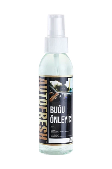 AutoFresh Araç Buğu Önleyici Sprey Araç Motorsiklet Ve Araba Cam Bugu Giderici 125 Ml