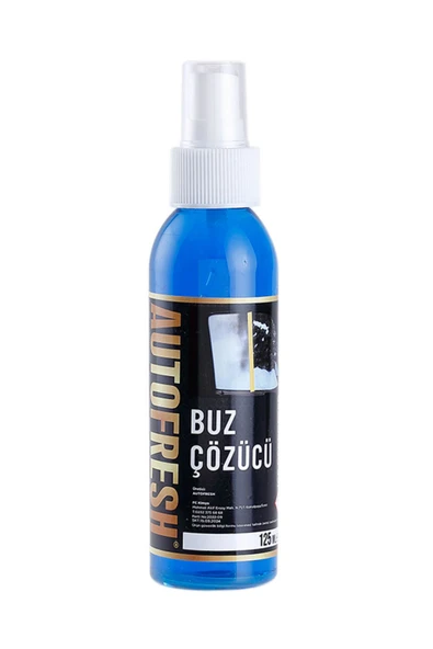 AutoFresh Oto Buz Çözücü Araç Araba Ayna Cam Buzlanma Önleyici Hızlı Ve Pratik Kullanım Sprey 125 Ml